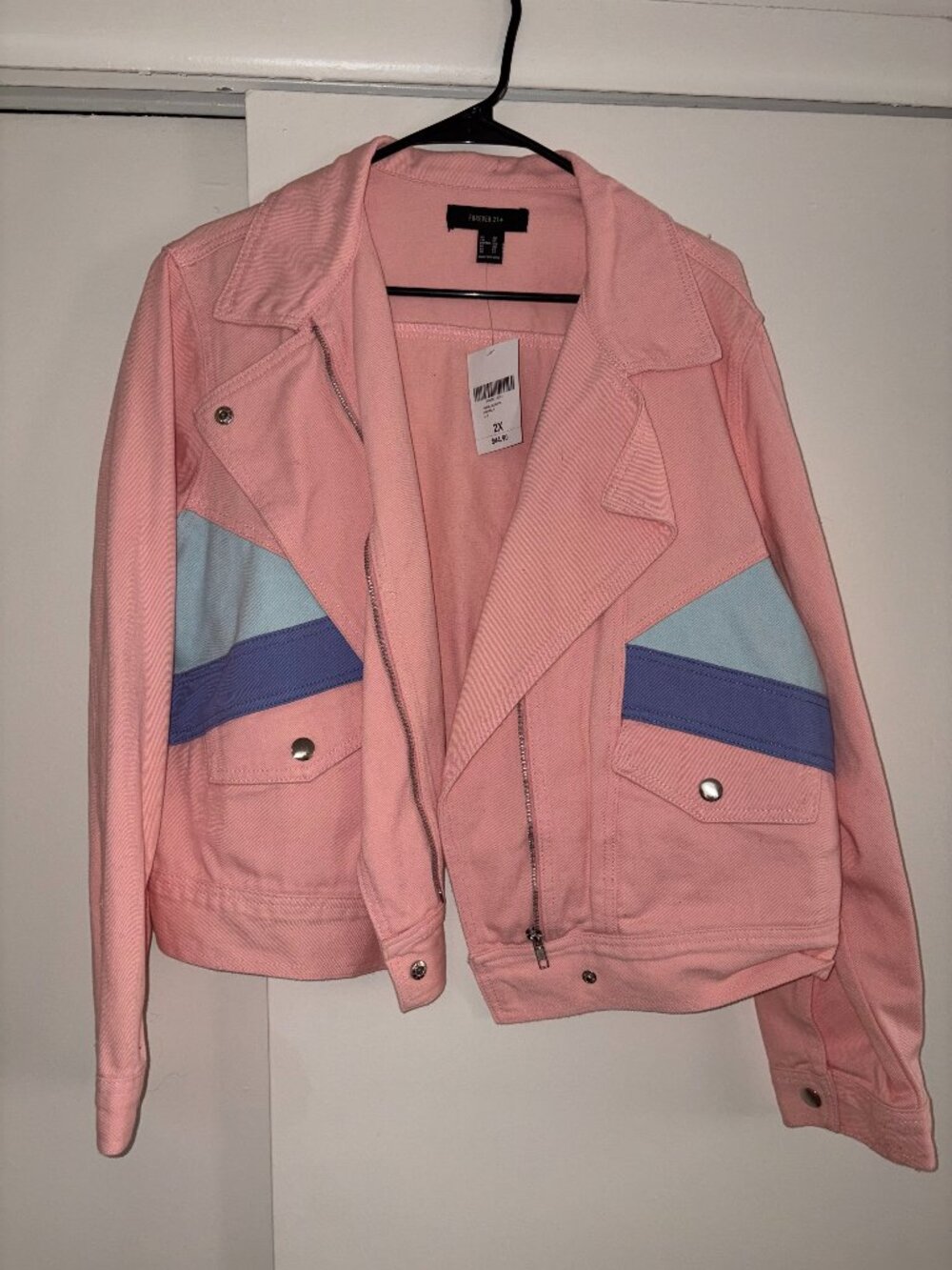 Forever 21+ Pink Jean Jacket